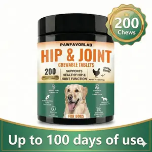 Dog Joint Supplement for Dogs - Hemp Seed Powder Hip Joint Support - Natural Mobility Chews - Chicken Flavor - 14.11 oz