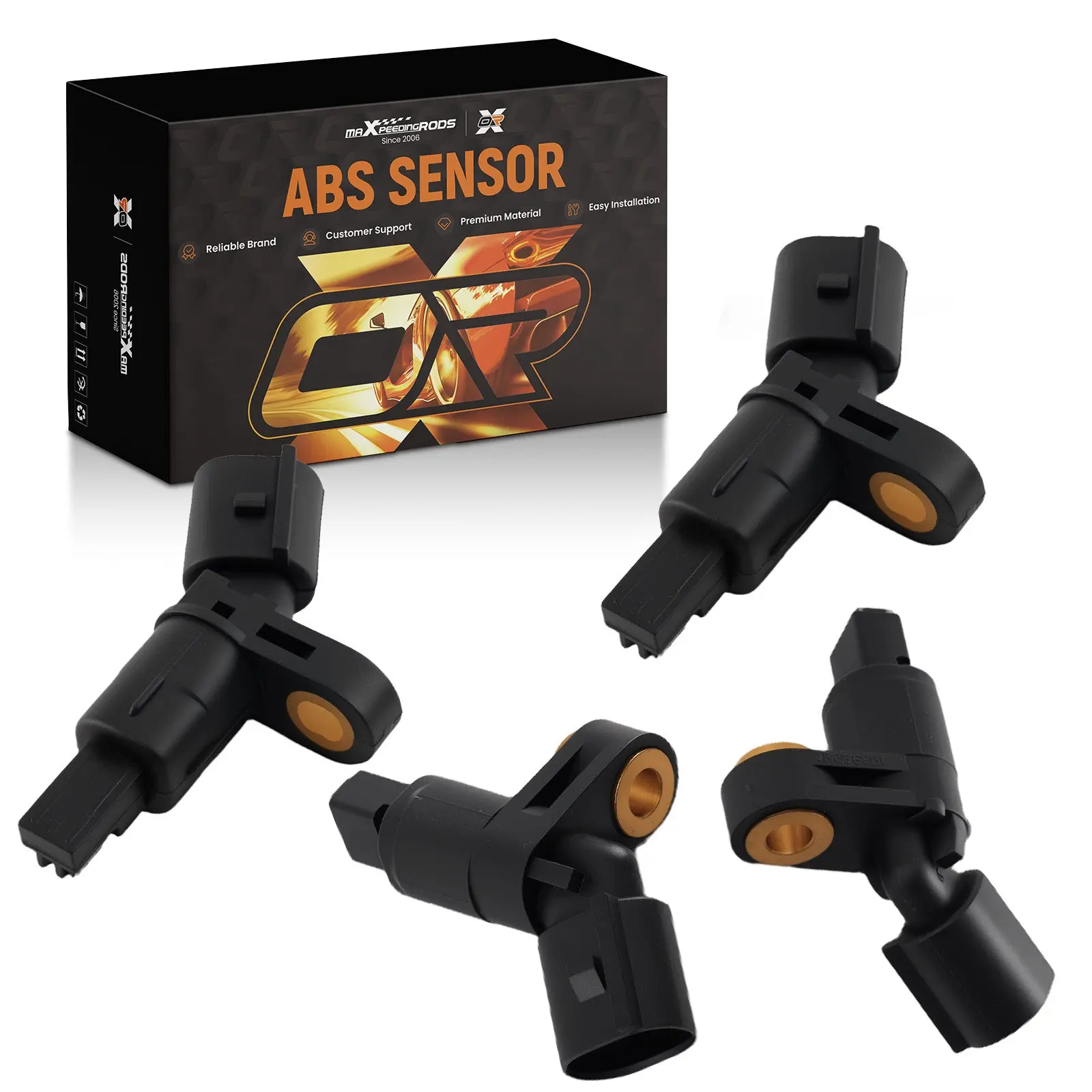 4PC ABS Wheel Speed Sensor compatible for Audi A3 1.6 1.8T 1.9 TDI TT 1H0927807 1H0927808
