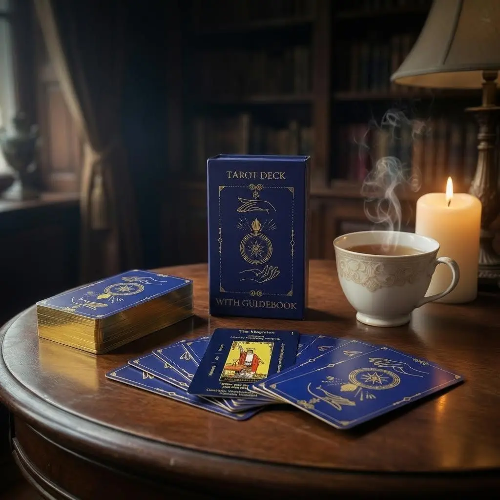 The Original Tarot Cards Deck with Guide Book for Beginners NEW ARRIVE BLUE High-Quality Materials Gold Foil Diagrams Gilded Edges Exquisite Packaging Thoughtful Gift