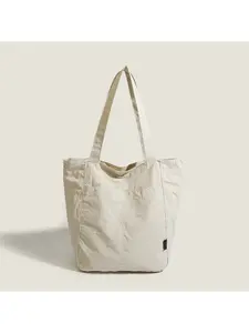 New Unique Design Japanese Style Waterproof Nylon Tote Bag, Versatile Large Capacity Commute Handbag, Crossbody Shoulder Bag