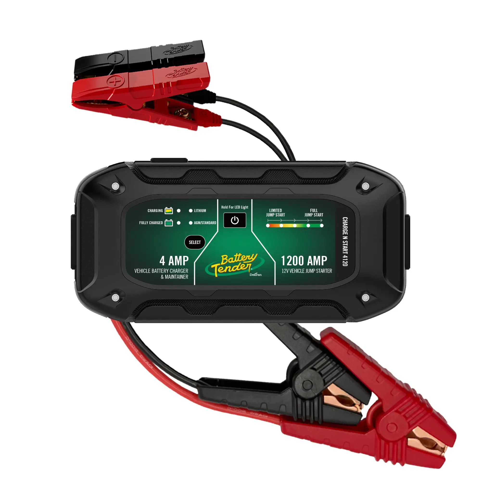 Charge N Start 4120 — 4 Amp Battery Charger & 1200 Amp Jump Starter