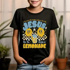 Youth and Adult Life Gave Me Some Lemons T-Shirt, He Be Makin' Lemonade Shirt, Jesus Shirt, Gifts for Christians, Quotes On Lemons, Gift for Boys Girls, Youth Clothing