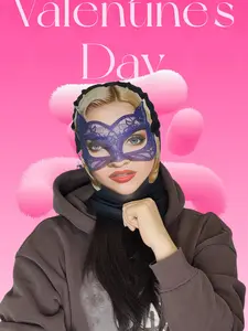 Unique Party Cosplay Mask for Valentine's Day, 3D Digital Printed Funny Full Face Costume, Ideal for Holidays and Themed Events
