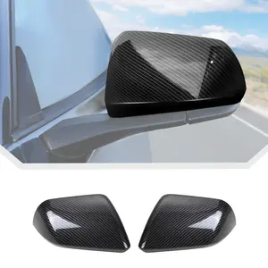 Rear Side View Mirror Cover Shell Trim For Ford Mustang 2015+ Decals for cars Interior Covers ABS Carbon fiber Everything