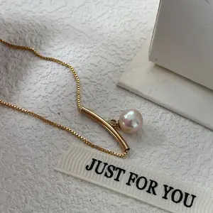 Drop-Shaped Baroque Pearl Necklace for All Elegant Organic Statement Piece