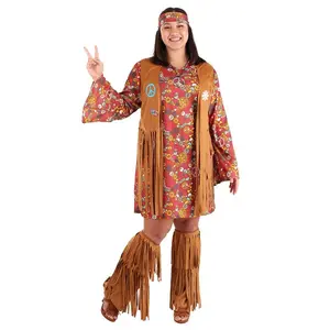 Plus Size Women's Peace & Love Costume
