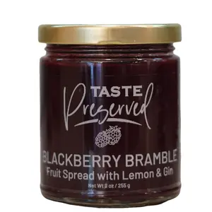 Taste Preserved Blackberry Bramble Fruit Spread - Real Fruit with Agave Nectar, No Sugar