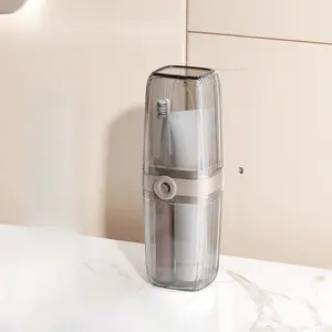 Leakproof Travel Soap Case with Draining Layer | Clear Black Portable Soap Holder for Gym, Camping, Travel & Daily Use