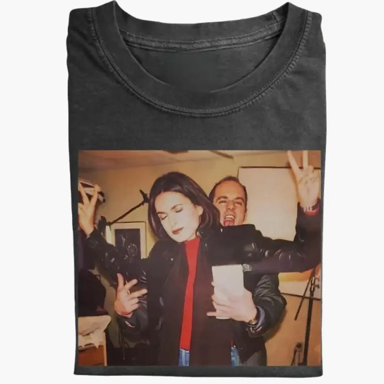Elliot and Olivia Shirt - Vintage Law and Order SVU Tee, Casual Crewneck, Funny Meme Shirt, Short Sleeve, Movie Character Design Teeshirt Biker FX7