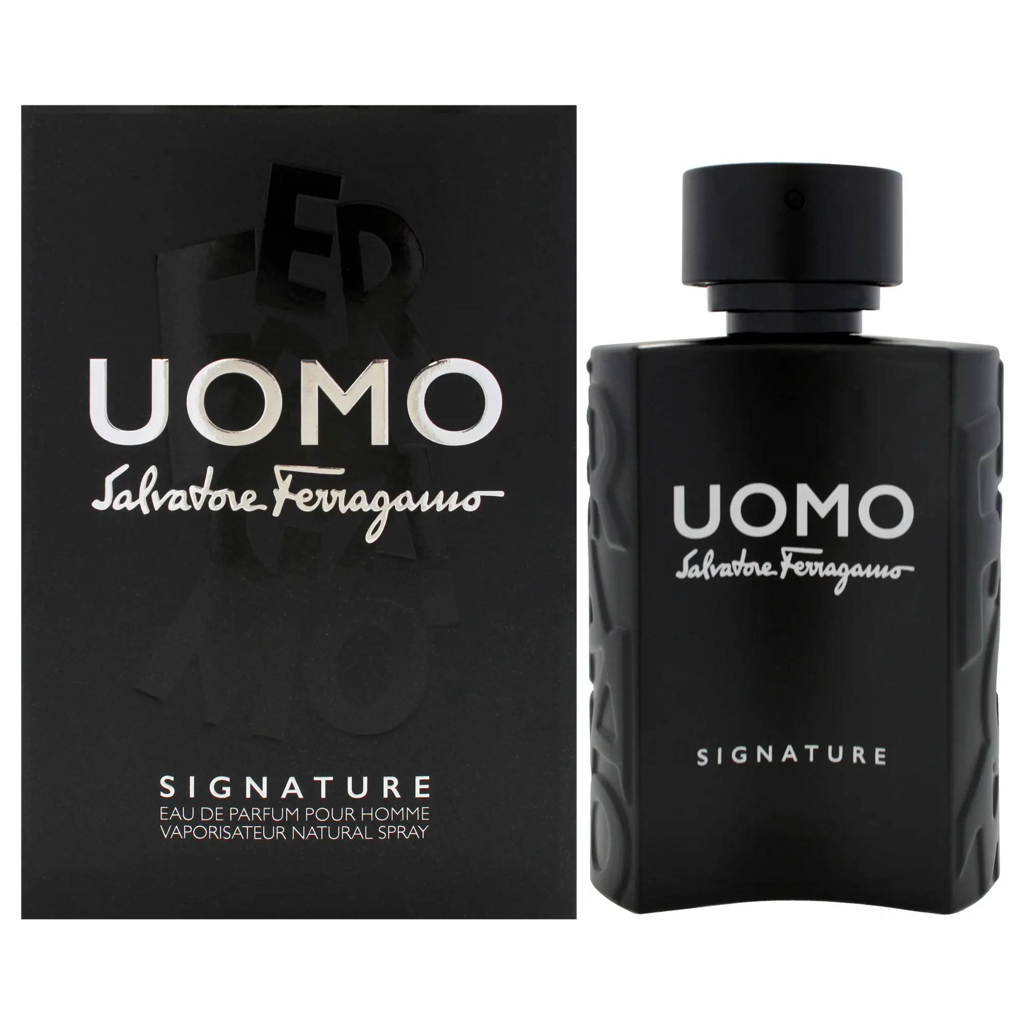 Salvatore Ferragamo Uomo Signature EDP Spray - 3.4 oz Natural Spray, Unisex Adult Daily Wear Fragrance, Single Bottle, No Excessive Additives