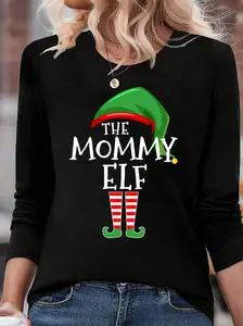 Mommy Elf Family Matching Group Christmas Mom Prin