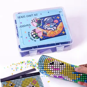 3D Pixel Puzzle Animal Set, Astronaut Mosaic 5mm Beads, High Temperature Resistant, DIY Handmade Toy Accessories, Jewelry Production Kit