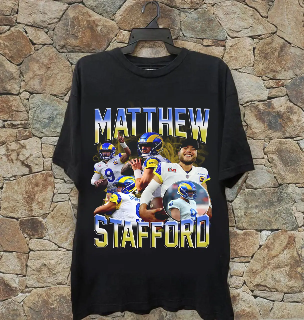 Vintage Matthew Stafford  Football Shirt, Vintage 90s Bootleg Style T-Shirt, Football Shirt, Gift For Women and Men, Unisex Tee