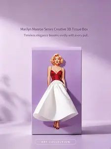Creative Marilyn tissue box turns napkin storage into decor