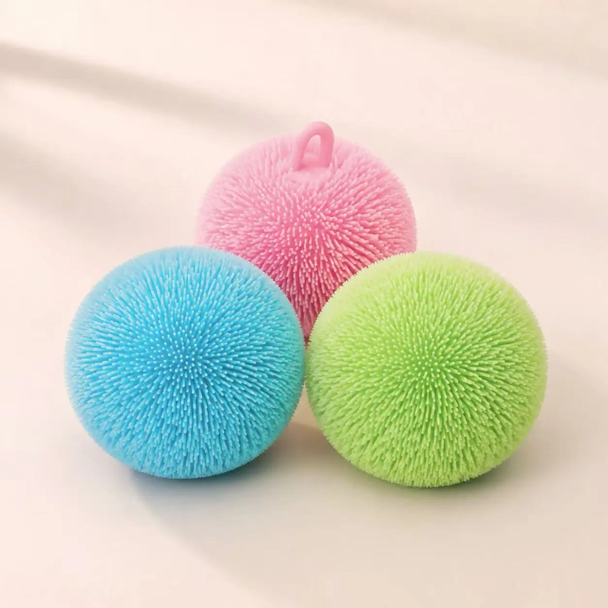 Pawtoto Fluffy Puff Sensory Squishies Toy - Handcrafted Fidget Squeeze Ball, 12+ Unisex Fidgets for Anxiety, Oddly Satisfying Summer Vibes Novelty Toy, Birthday Gifts & Stocking Stuffer Ideas
