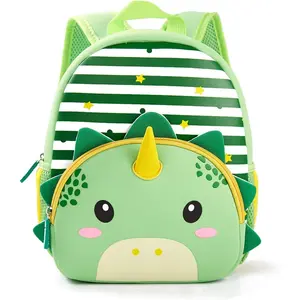 X-CBP44  Preschool Backpack Toddler Neoprene Animal Schoolbag Lunch backpack for Kids Boys Girls(Dinosaur)