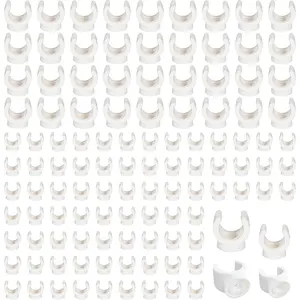 150 Pcs PEX Pipe Clamp Clip 1/2 Inch 3/4 Inch U Hook PEX Clamps PVC Pipe Holder PEX Clips Hangers PEX Tubing Clamps for Fixing Pipes