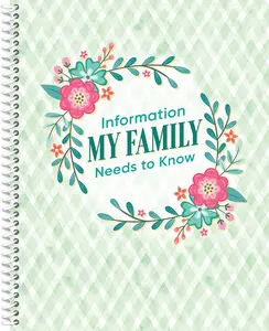 Information My Family Needs to Know Organizer (Green) (Volume 1) Spiral-bound -planner