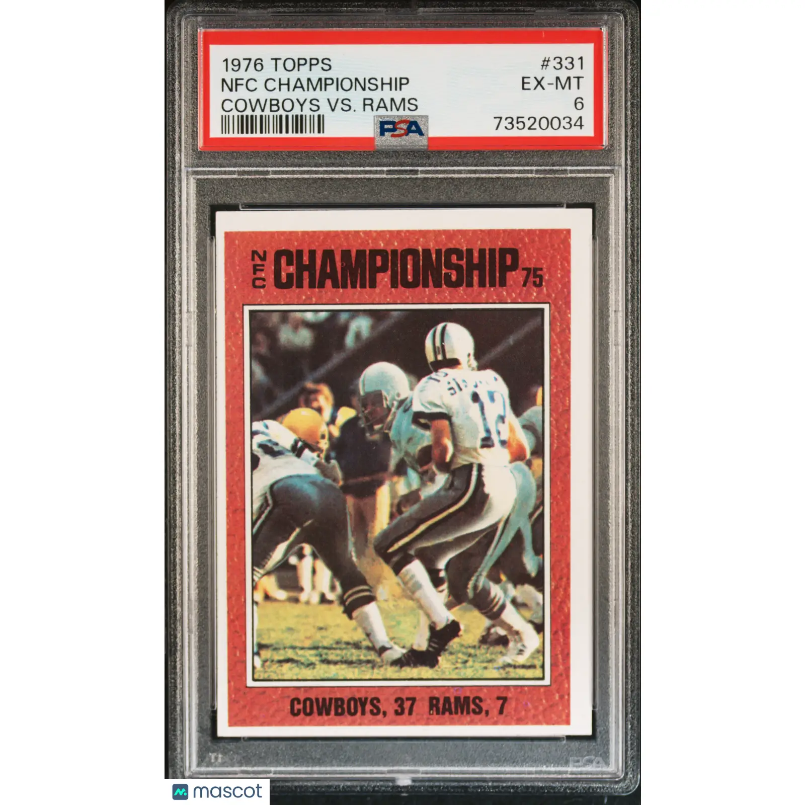 Nfc Championship PSA 1976 Topps Football #331 6 73520034