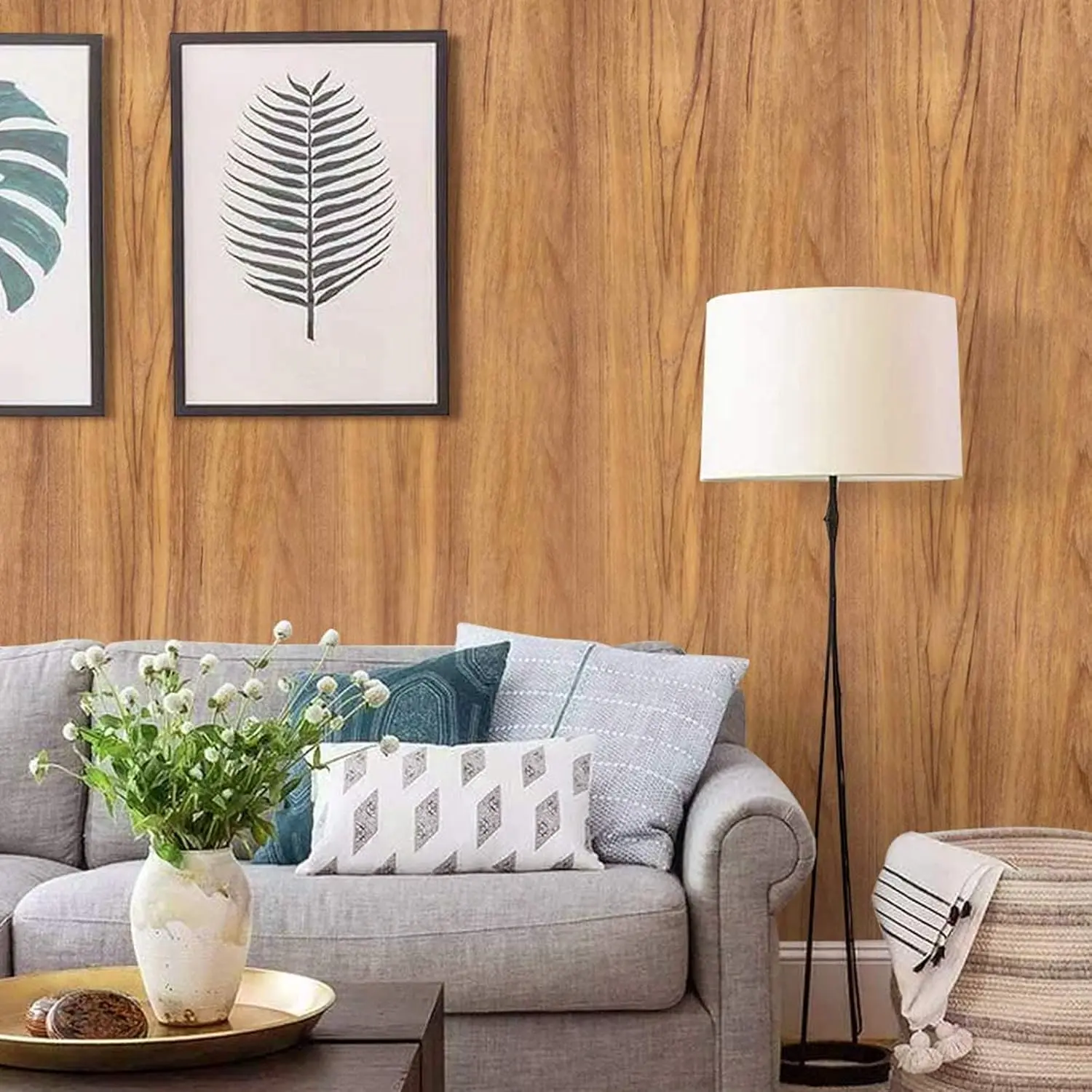 Wood Grain Contact Paper Peel and Stick Wallpaper Self Adhesive Wall Paper for Countertop Drawer Shelf Liner Cabinet Easy to Clean 15.7In x 118In