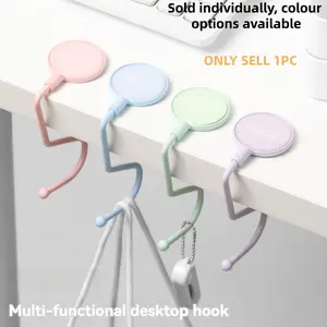 Non-slip Bag Hook for Table & Desktop, Multi-functional Removable Storage Handbag Hanger, Purse Hooks for Tables Desktop, Carry Purse Hook, Holder
