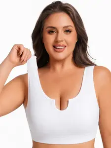 Bbeebloom Plus Size Wireless Bra, No Underwire, Lift Bra, enhanced support, Sports Bras