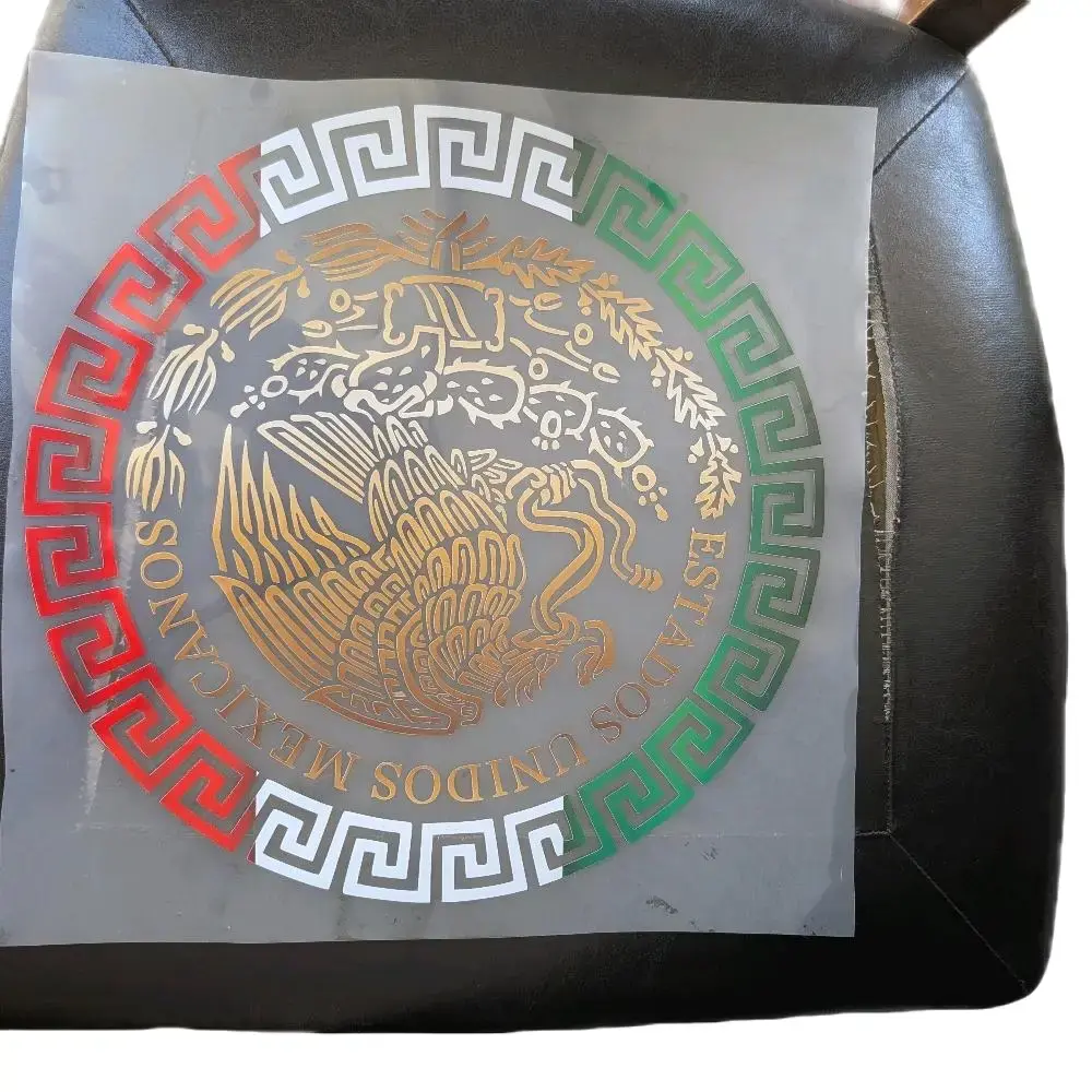 DTF Heat Transfer Vinyl for Shirts, Jackets, 12-in Mexican-American Compatibility Design