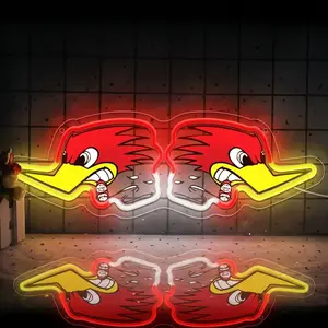 Mr. Horsepower Neon Sign Hot Road Neon Sign  Retro Cartoon Garage Light for Car Modification Shops, Auto Repair Shops, Racing theme bars, and Bedroom Decoration for modified car fans,Exquisite Gifts for Car Lovers and Racing Fans