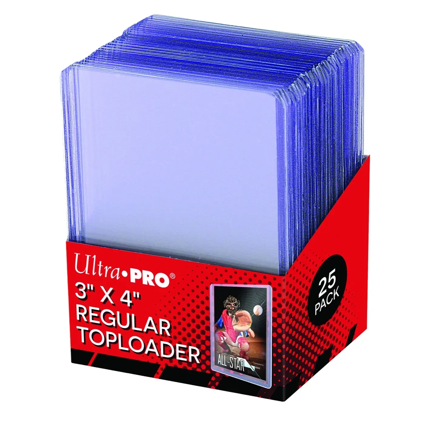 Ultra Pro 3" X 4" Clear Regular Toploader 25ct