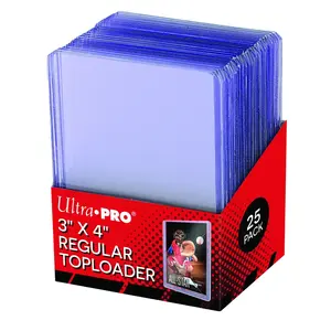 Ultra Pro 3" X 4" Clear Regular Toploader 25ct