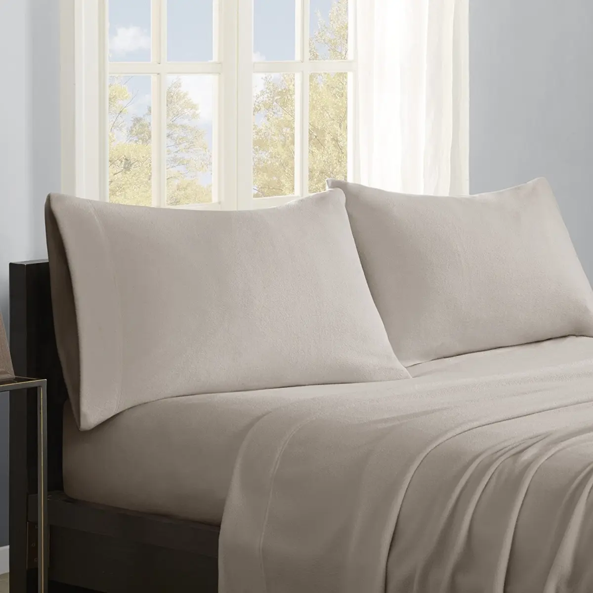 True North PC20-003 Micro Fleece Sheet Set - Queen, Khaki