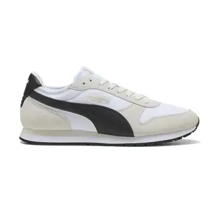 PUMA Mens St Miler Lace Up Sneakers Shoes Casual - White