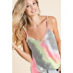BiBi Tie Dye French Terry Sleeveless Top
