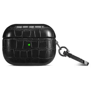 Crocodile Grain PU Leather Case Cover For Airpods 3 4 Pro1 Pro2 Pro3