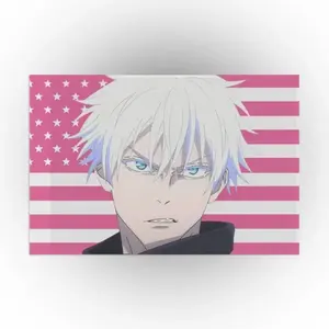 Tapestry  Satoru Gojo Pink Tapestry, Anime Flag Tapestry, Japanese Flag, Wall Flag,room decor