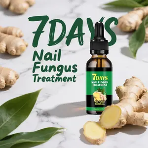 7 Days Nail Fungus Treatment - 30ml,Dermatologist-Tested Ginger Nail Fungus Treatment for Manicure and Comfort Extra Strength Toenail Repair Treatment Healthcare Therapeutic Healthy Wellness Nail Growth Oil Solution Therapy Nail Growth Oil (1 Pcs)