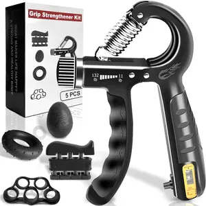 Grip Strengthener Forearm Strengthener Hand Grips Strengthener Kit - 5 Pack Adjustable Resistance Grip Strengthener Forearm Strengthener Hand Grips Strengthener Kit - 5 Pack Adjustable Resistance