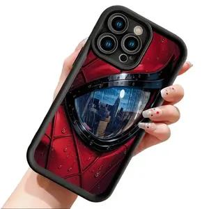 Cool Comic Hero Eye Pattern phone Cases For iPhone 12/13/14/15/16/17 Promax Pro Plus and 17 Air ,Perfect for Her/Him fashionable gift