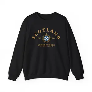 [SALE] Scotland Vintage Style Sweatshirt, Scotland Shirt, Scottish Style Shirt, Royal Sweatshirt, Scotland Gift, United Kingdom,Scotland Sweatshirt