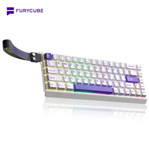 Furycube M68HE Magnetic Gaming Keyboard, 0.01mm Actuation, Fast 3.0 Hall Effect Switch, 8kHz Polling, Rapid Trigger, Hot-Swap Gasket-Mount, RGB Backlit, Gaming Keyboard with Web Driver Support, Waterproof Dustproof 65% Wired Compact Keyboard, BlackFriday