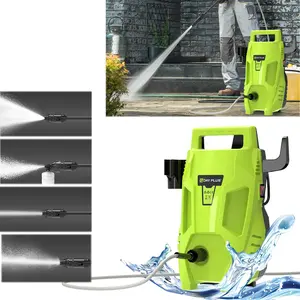 Pressure Washers, 2200W 150Bar High-Pressure High Power Jet Water Patio Car Cleaner 420l/h Portable Electric Jet Wash Sprayer With 4-IN-1 Adjustable Jet Nozzle, Foam Tank And 7M Hose For Car, Patio, Driveway, Fence, Garden