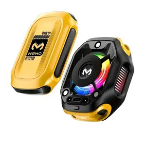 Gaming Phone Cooler with RGB & Temp Display - Magnetic Semiconductor Cooling Fan, Rechargeable for Mobile Gaming & Live Streaming