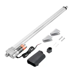 VEVOR Linear Actuator 12V, 20 Inch Waterproof IP65 Linear Actuator, 660lbs/3000N 0.19/s Linear Motion Actuator with Mounting Bracket for Outdoor Use