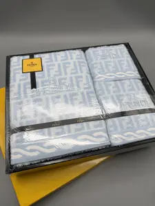 Pre-owned FENDI Cotton Bag Accessories Unused Three Piece Towel Set