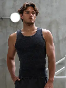 Haus | Premium Ultra-Soft Cotton Distressed Fitted Tanks