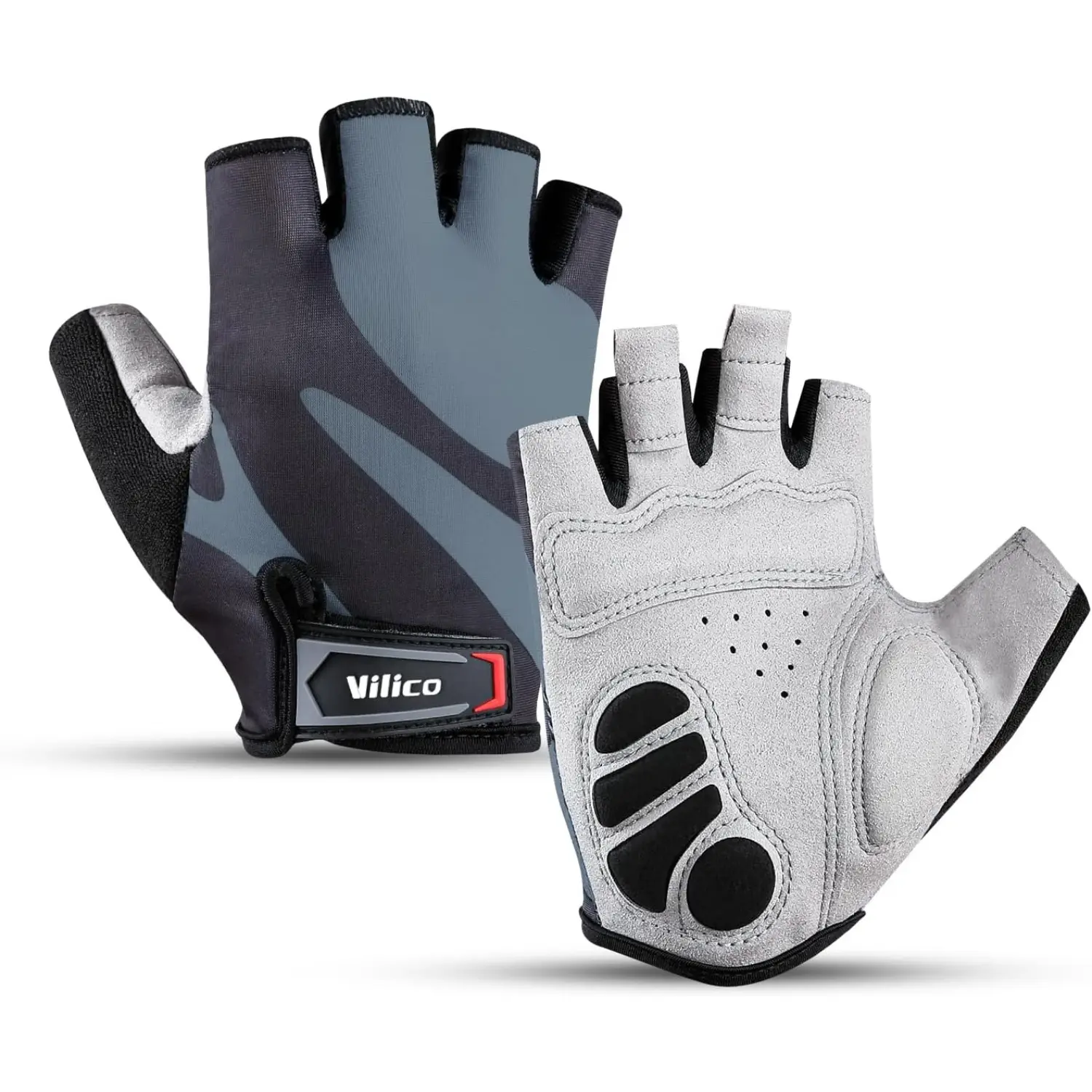 Fingerless Cycling Gloves Bike Gloves Breathable Anti Slip Workout Gloves for Men Women