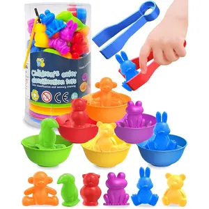 X-ITC09 Counting Animals Montessori Toys for Toddlers Boys Girls, Preschool Learning Activities Kindergarten Educational Sensory Toys Gifts for Kids Toddlers