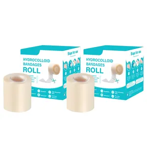 Large Hydrocolloid Roll for Wound Care, Hydrocolloid Bandages with Self-Adhesive, Ultra Absorbent & Waterproof, First Aid Kit Essential - Cut-to-Size 2" x 60" Roll