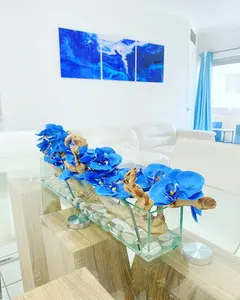 ORCHID AQUARIUM WITH NATURAL WOOD
