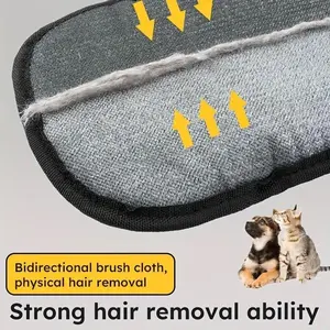 Pet Hair Remover Gloves, Electrostatic Reusable Cat & Dog Hair Removal Gloves, Sticky Fur Removal for Couch, Furniture, Carpet, Car Seats, and Grooming.